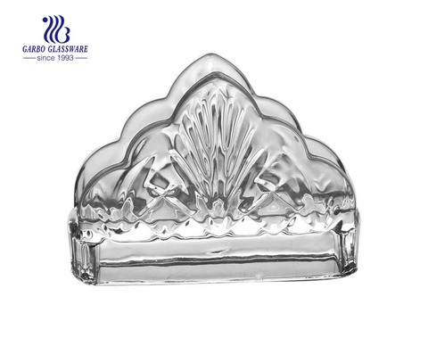 Garbo crystal decorative glass napkin holder perfect for holding napkins on table 