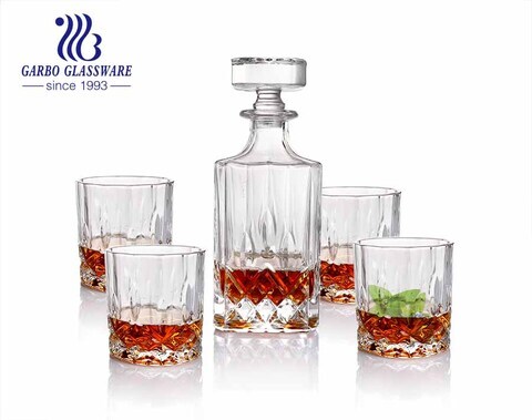 Decanter Drinking Set Men Gifts Whisky Decanter Tumbler Set for Liquor Scotch Bourbon or Wine