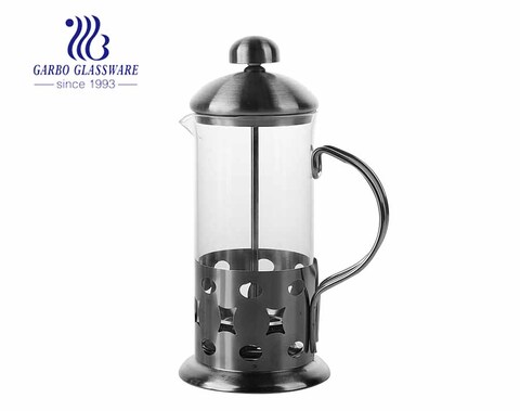 Coffee accessories 350 ml french press pitcher with stainless steel handle