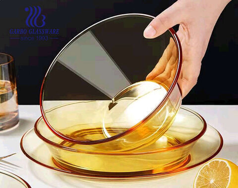  bakewar baking dish round-shaped borosilicate baking pan 