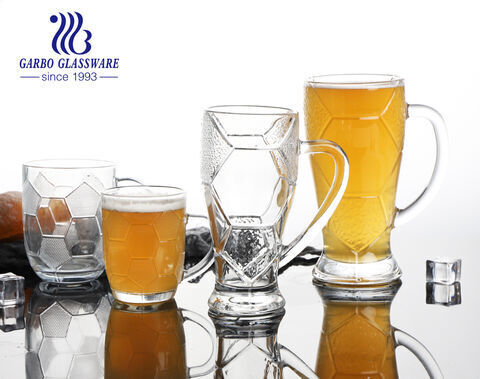 24oz Factory Promotional Price Football Beer Glass Mug with Customized Design for Wholesale