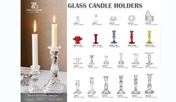 Glass candle holders glassware factory direct sales provide high-quality wholesale import and export services in bulk