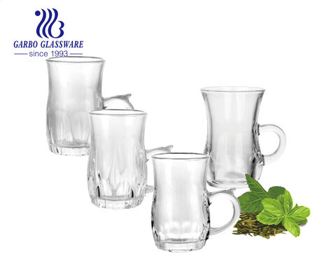 100ml clear small size classical Turkish glass tea mug factory