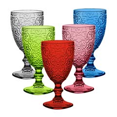 srpay color vintage goblet