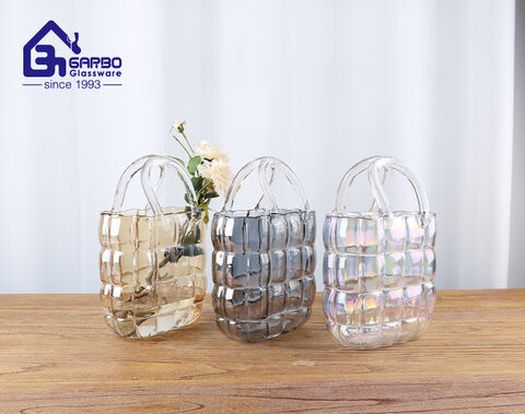 Luxury solid color glass vase for American and European market