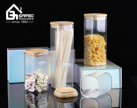 China Wholesale borosilicate glass storage jar for American market with small quantity factory