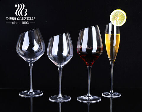 High-End Slanted Cold Cut Wine Glasses Wholesale Supplier