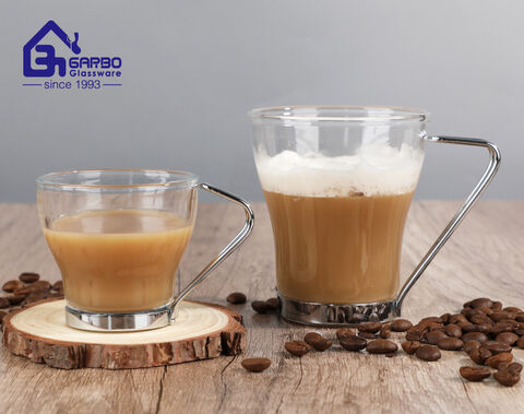 Factory wholesale for Iron handle glass espresso mug for European