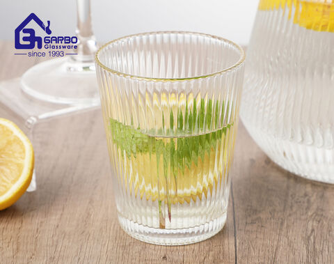 hot selling high-end vertical line design glassware series