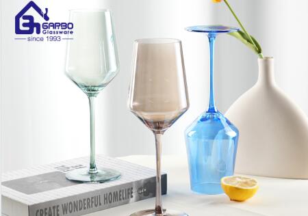 Popular Ion plating design wine glass manufacturer